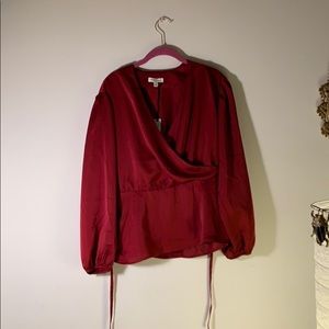 Gorgeous red blouse for dinner or work!